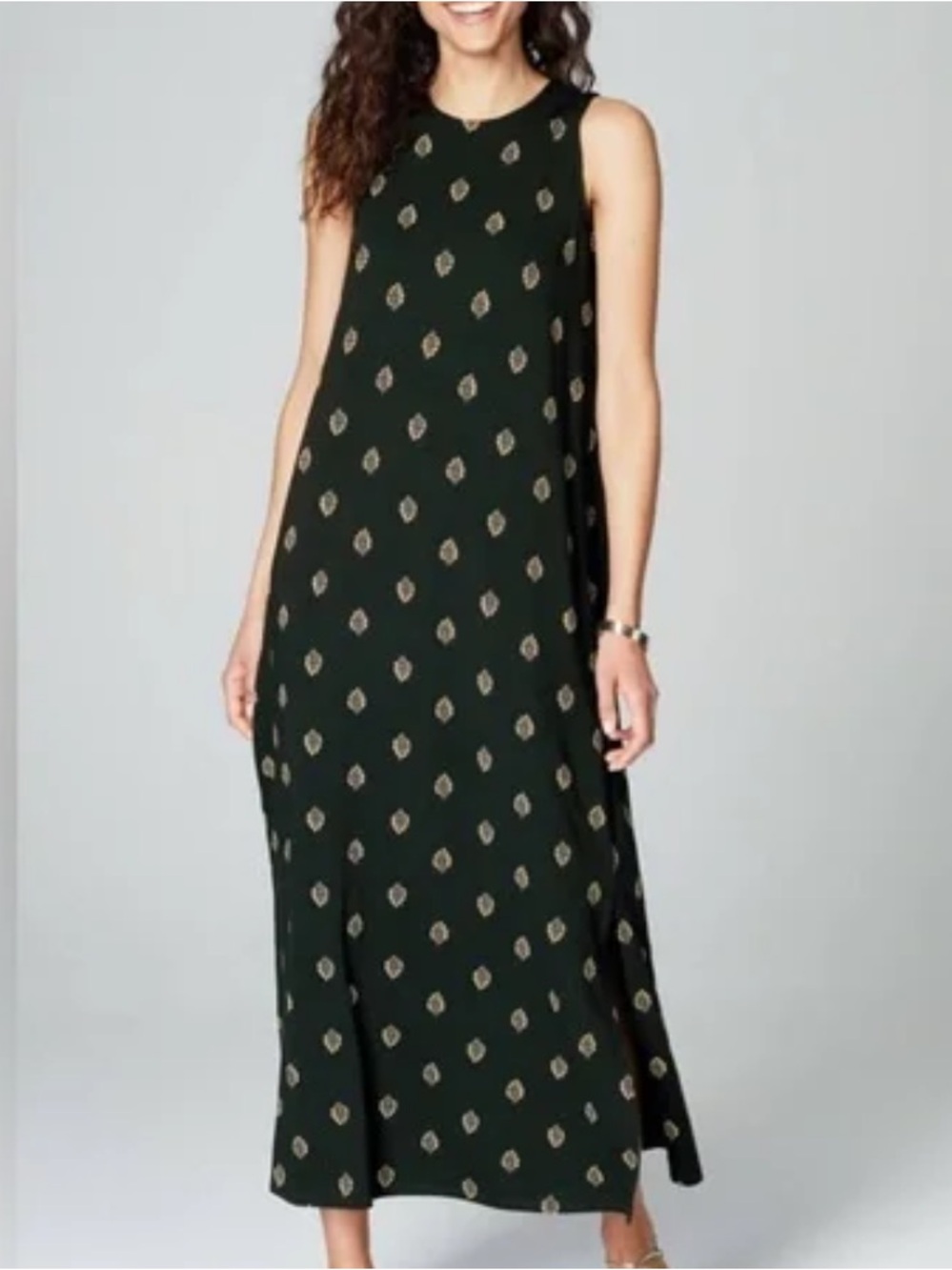 J.Jill Wearever Collection Sleeveless
Medallion Print Maxi Dress Size XL